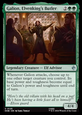 Galion, Elvenking's Butler - The Hobbit MTG spoiler