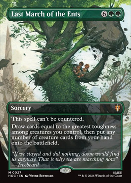 Last March of the Ents - The Hobbit MTG spoiler