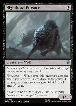 Nighthowl Pursuer - The Hobbit MTG spoiler