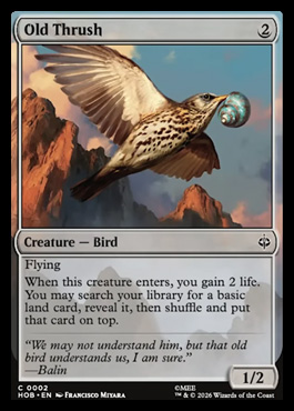 oldthrush - The Hobbit MTG spoiler