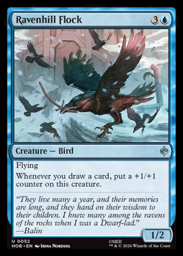 Ravenhill Flock - The Hobbit MTG spoiler