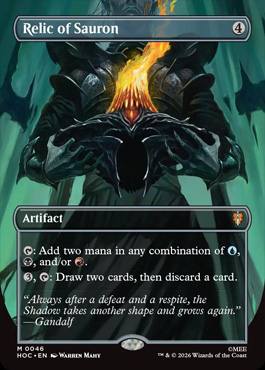 Relic of Sauron - The Hobbit MTG spoiler