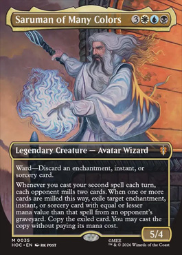 Saruman of Many Colors - The Hobbit MTG spoiler