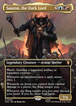 Sauron, the Dark Lord - The Hobbit MTG spoiler