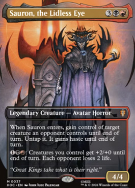 Sauron, the Lidless Eye - The Hobbit MTG spoiler