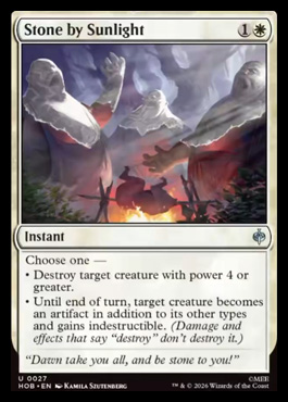 Stone by Sunlight - The Hobbit MTG spoiler