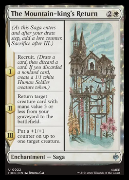 The Mountain-king's Return - The Hobbit MTG spoiler