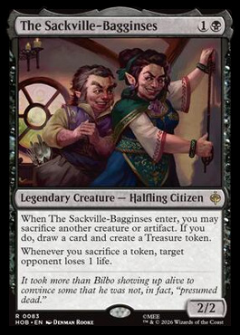 The Sackville-Bagginses - The Hobbit MTG spoiler