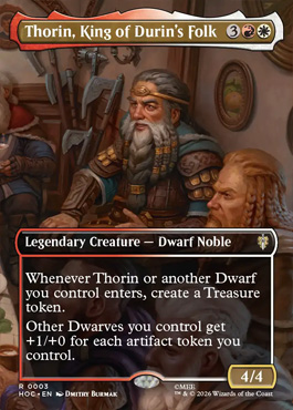Thorin, King of Durin's Folk - The Hobbit MTG spoiler
