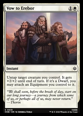 vowtoerebor - The Hobbit MTG spoiler