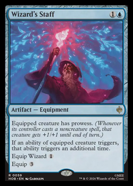 Wizard's Staff - The Hobbit MTG spoiler
