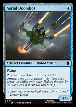 Aerial Doombot - Marvel Super Heroes MTG spoiler