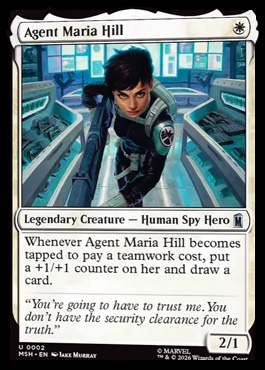 Agent Maria Hill - Marvel Super Heroes MTG spoiler