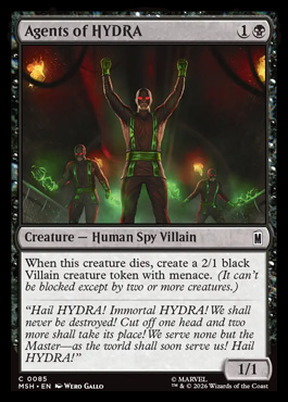 Agents of HYDRA - Marvel Super Heroes MTG spoiler