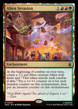 Alien Invasion - Marvel Super Heroes MTG spoiler