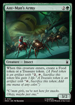 Ant-Man's Army - Marvel Super Heroes MTG spoiler