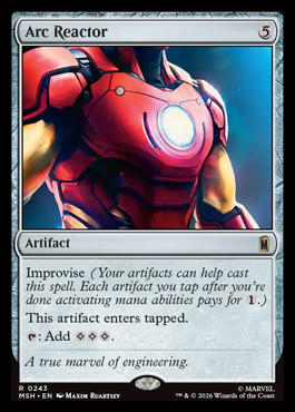 Arc Reactor - Marvel Super Heroes MTG spoiler
