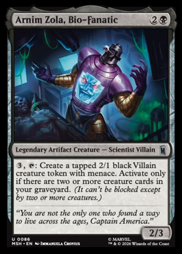 Arnim Zola, Bio-Fanatic - Marvel Super Heroes MTG spoiler