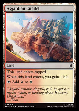 Asgardian Citadel - Marvel Super Heroes MTG spoiler