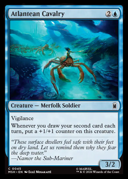 Atlantean Cavalry - Marvel Super Heroes MTG spoiler