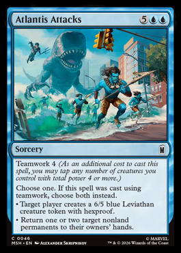 Atlantis Attacks - Marvel Super Heroes MTG spoiler