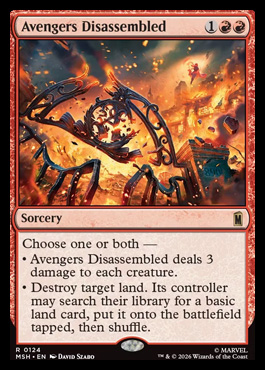 Avengers Disassembled - Marvel Super Heroes MTG spoiler