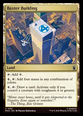 Baxter Building - Marvel Super Heroes MTG spoiler