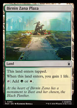 Birnin Zana Plaza - Marvel Super Heroes MTG spoiler