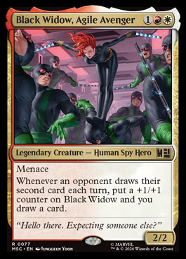 Black Widow, Agile Avenger - Marvel Super Heroes MTG spoiler