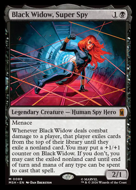 Black Widow, Super Spy - Marvel Super Heroes MTG spoiler