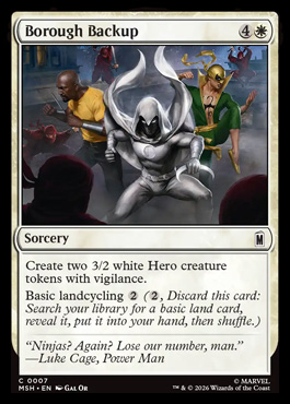 Borough Backup - Marvel Super Heroes MTG spoiler