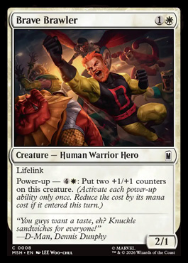 Brave Brawler - Marvel Super Heroes MTG spoiler