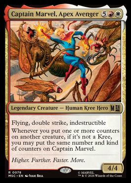 Captain Marvel, Apex Avenger - Marvel Super Heroes MTG spoiler