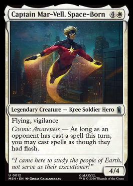 Captain Mar-Vell, Space-Born - Marvel Super Heroes MTG spoiler
