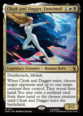 Cloak and Dagger, Entwined - Marvel Super Heroes MTG spoiler