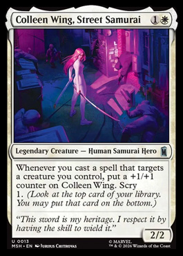 Colleen Wing, Street Samurai - Marvel Super Heroes MTG spoiler
