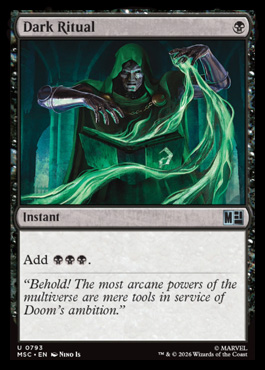 Dark Ritual - Marvel Super Heroes MTG spoiler