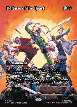defenseoftheheart - Marvel Super Heroes MTG spoiler