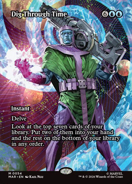 Dig Through Time - Marvel Super Heroes MTG spoiler