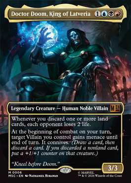 Doctor Doom, King of Latveria - Marvel Super Heroes MTG spoiler