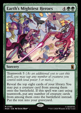 Earth's Mightiest Heroes - Marvel Super Heroes MTG spoiler