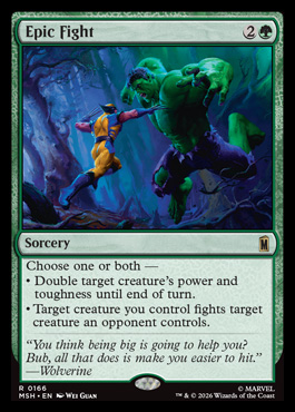Epic Fight - Marvel Super Heroes MTG spoiler