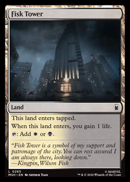 Fisk Tower - Marvel Super Heroes MTG spoiler