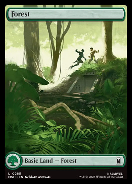 Forest - Marvel Super Heroes MTG spoiler