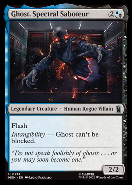Ghost, Spectral Saboteur - Marvel Super Heroes MTG spoiler