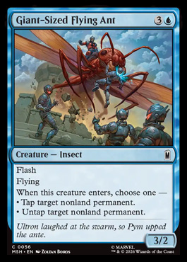 Giant-Sized Flying Ant - Marvel Super Heroes MTG spoiler