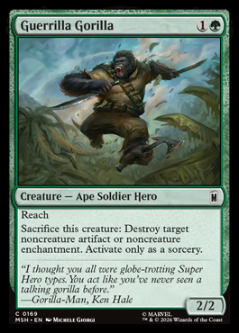 Guerrilla Gorilla - Marvel Super Heroes MTG spoiler