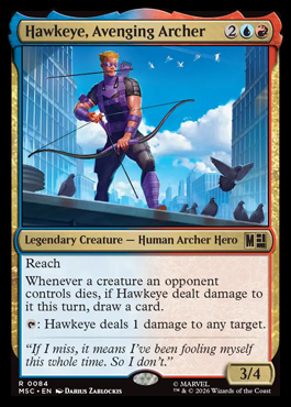 Hawkeye, Avenging Archer - Marvel Super Heroes MTG spoiler