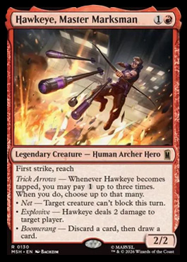 Hawkeye, Master Marksman - Marvel Super Heroes MTG spoiler