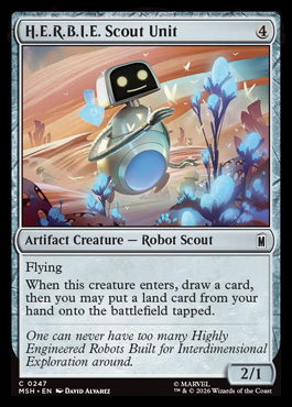H.E.R.B.I.E. Scout Unit - Marvel Super Heroes MTG spoiler